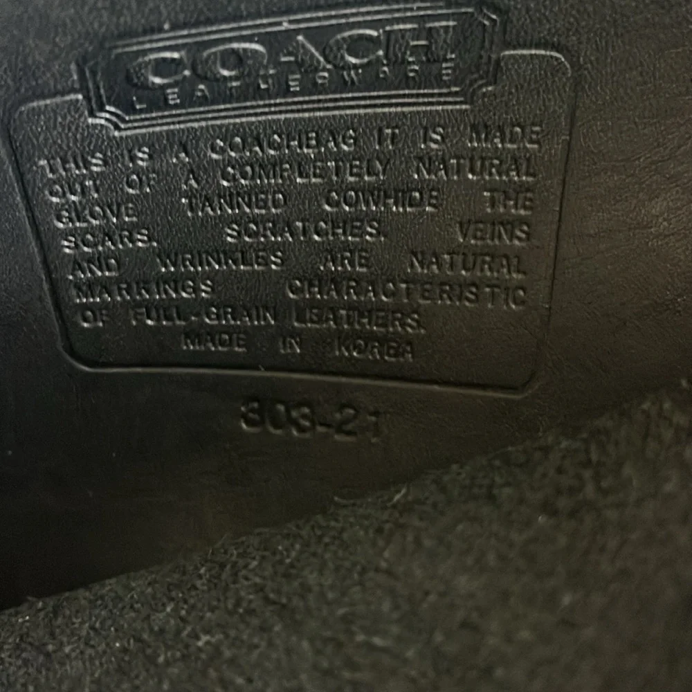 Vintage Coach Metropolitan black Leather Briefcase / Computer Bag 16" x 12" x 3" - Picture 7 of 11